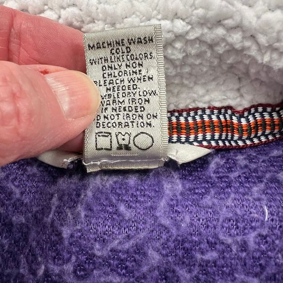 1/4 Zip sherpa Pullover KSU Pressbox women’s size L - Picture 5 of 6